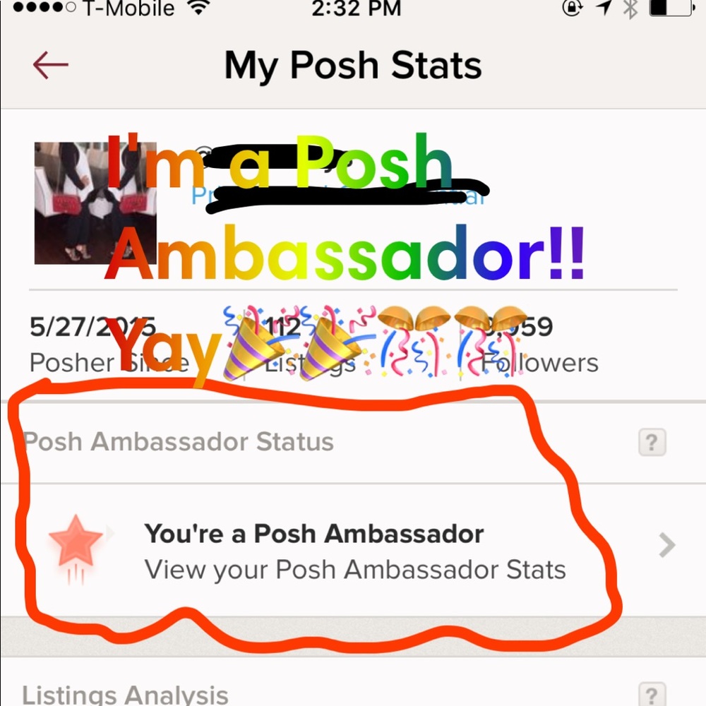 I'm a Posh Ambassador! 🎉🎊💯🎊🎉